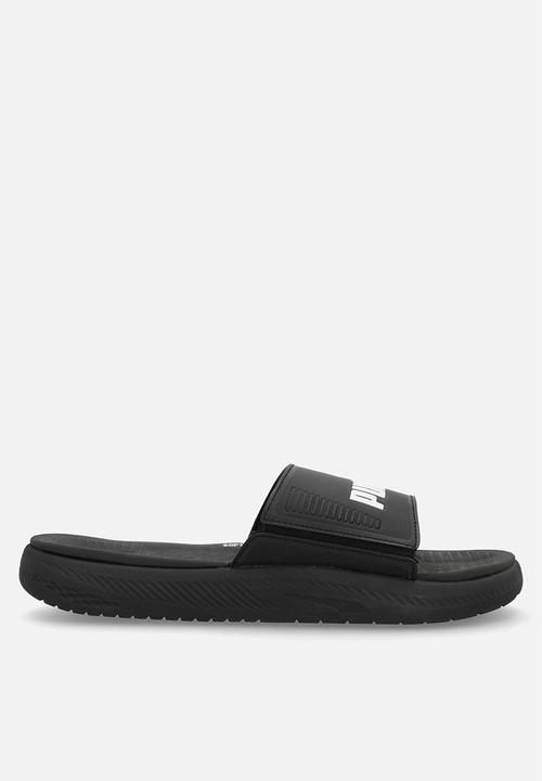 PUMA - Softride slide- black/white