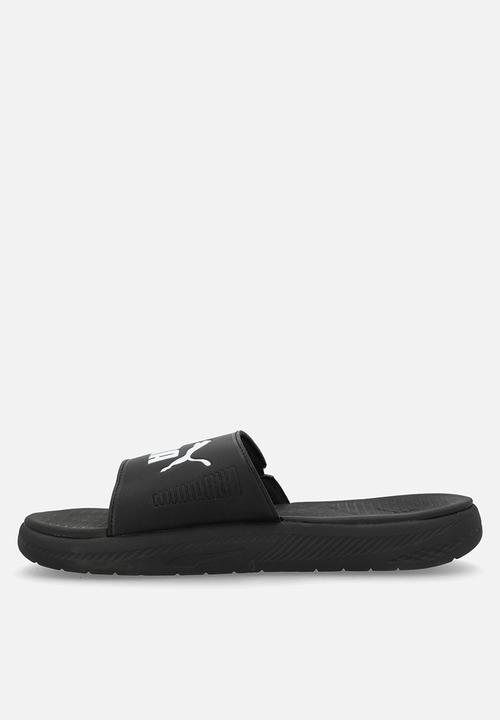 PUMA - Softride slide- black/white