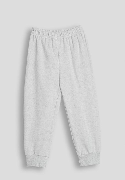 Pop Candy - Johnny collar sweatshirt with joggers - white smoke