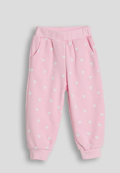 Pop Candy - Heart aop sweatshirt with joggers - millenial pink