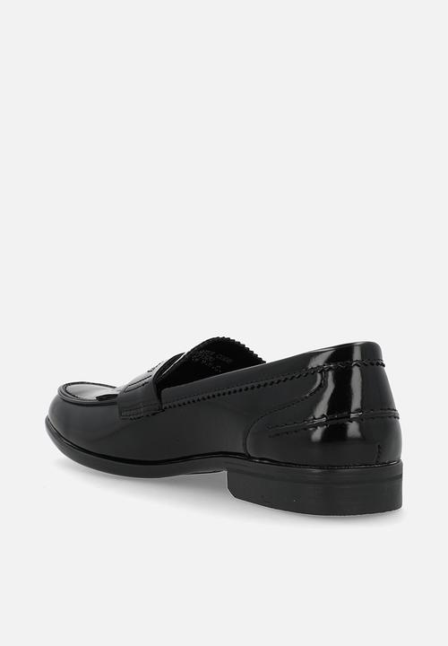 PC - Crouch Hi-shine kiltie trim laofer - black spray horse