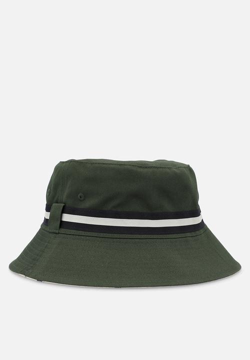 POLO - Monogram Reversible Bucket Hat - Green/Stone