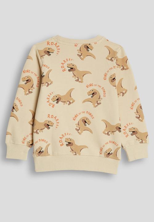 Pop Candy - Dino aop sweatshirt - wheat brown