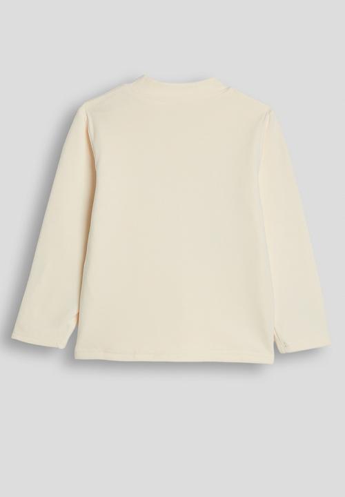 Pop Candy - High neck sweat top - off white