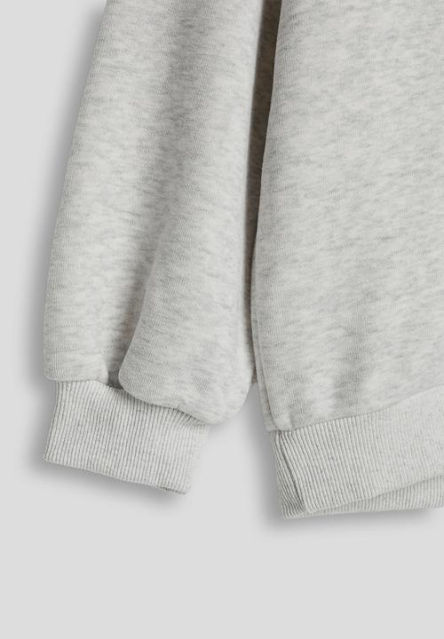 Pop Candy - High neck zip-up sweatshirt - ice heather
