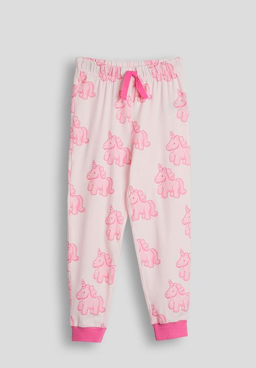 Cotton On - Dreamdrift Long Sleeve Pj Set - Tea Party Pink/Gummy Unicorn Glow