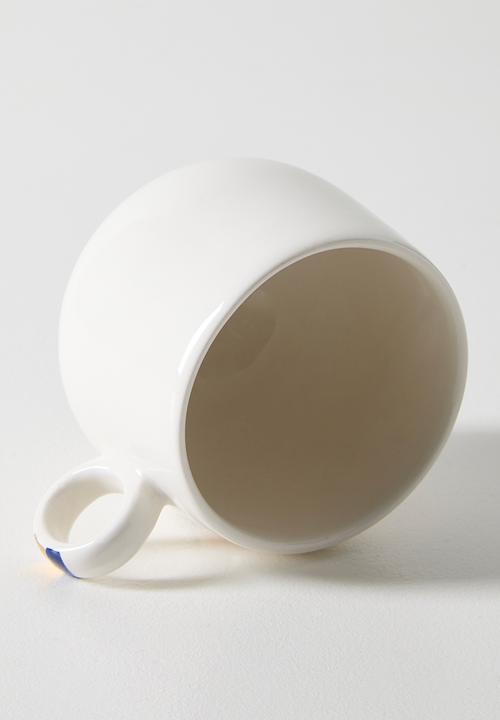 Urchin Art - Bubble Mug B Evil Eye - white