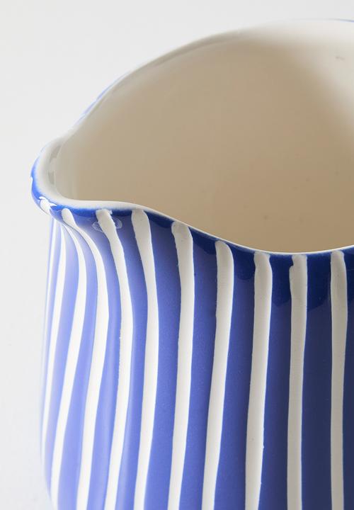 Urchin Art - Les Jug Evil Eye - Carved Stripes