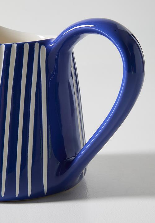 Urchin Art - Les Jug Evil Eye - Carved Stripes