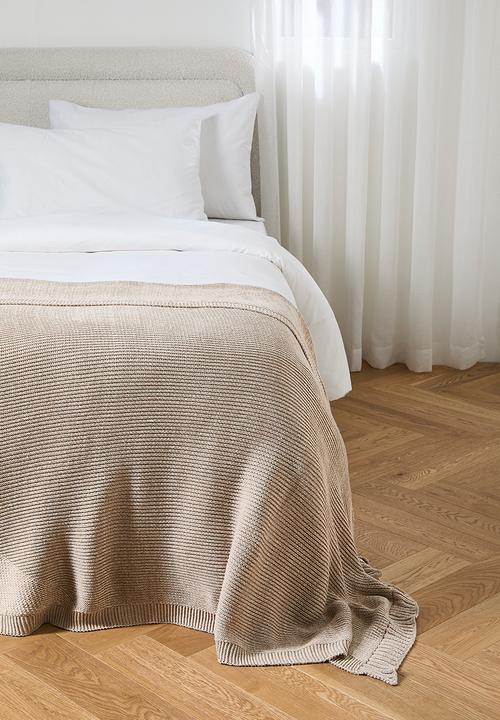 Sixth Floor - Kairo Melange Knit Bed Throw Natural