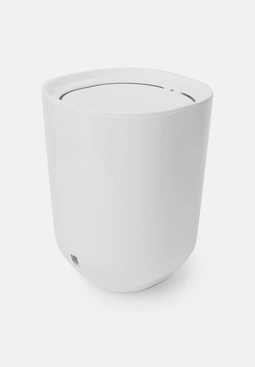 Umbra - Step Waste Can With Lid - White