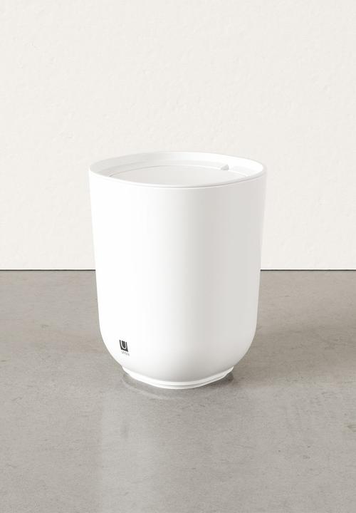 Umbra - Step Waste Can With Lid - White