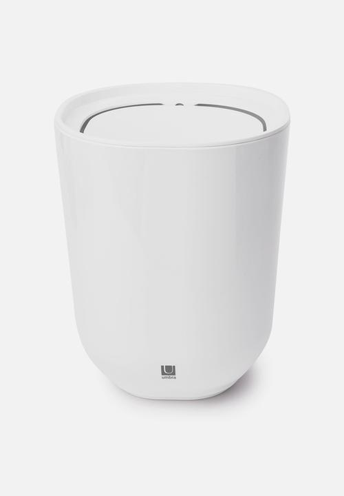 Umbra - Step Waste Can With Lid - White