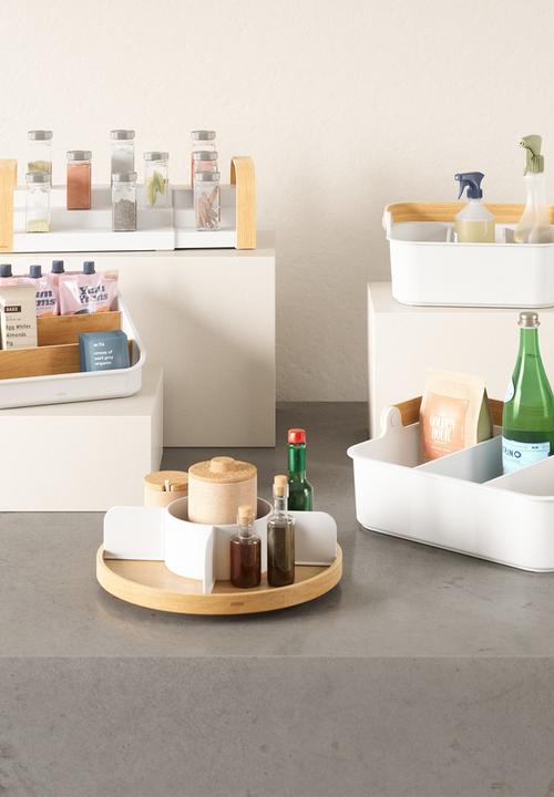 Umbra - Bellwood 3-Tier Spice Shelf - White & Natural