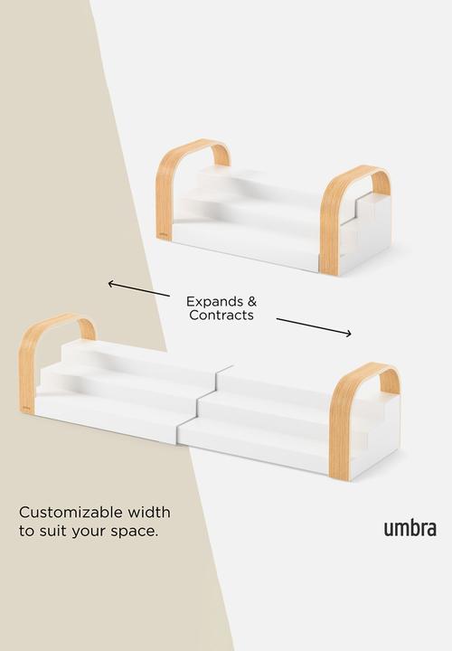 Umbra - Bellwood 3-Tier Spice Shelf - White & Natural