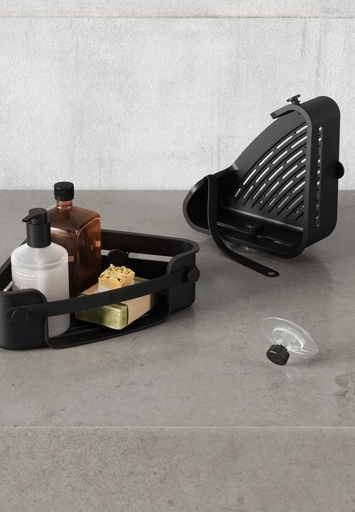 Umbra - Flex Adhesive Corner Bin - Black
