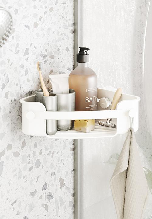 Umbra - Flex Adhesive Corner Bin - White