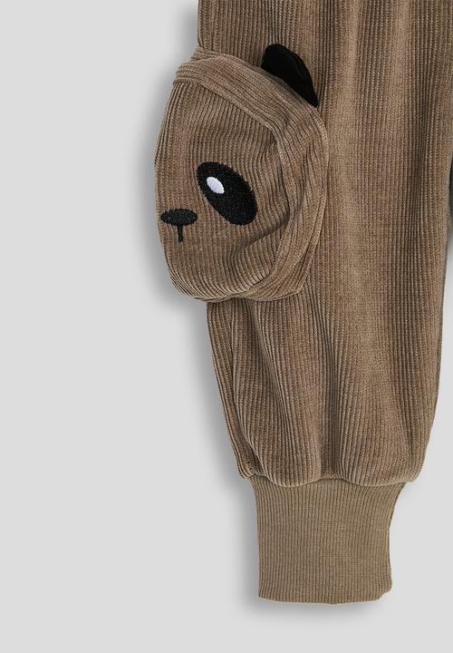 Pop Candy - Panda pocket joggers - brown