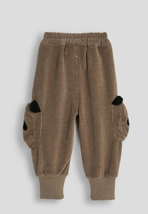 Pop Candy - Panda pocket joggers - brown