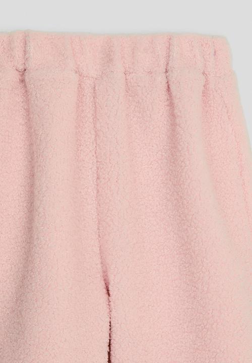 Pop Candy - Teddy fabric joggers - pink