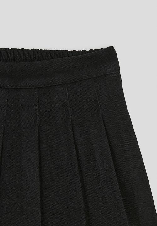 Pop Candy - Fork pleated mini skirt - black