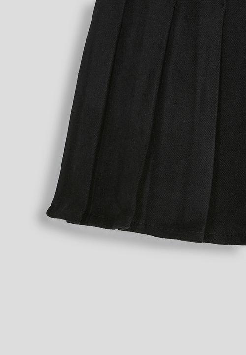 Pop Candy - Fork pleated mini skirt - black