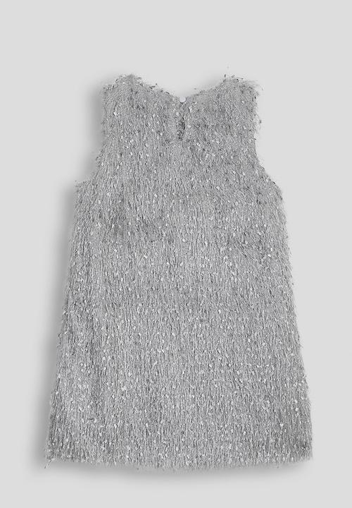 Pop Candy - Metallic eyelash fabric dress - grey