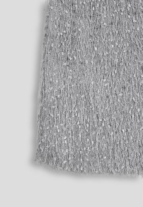 Pop Candy - Metallic eyelash fabric dress - grey