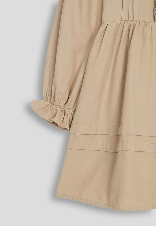 Pop Candy - Pintucked smock dress - khaki