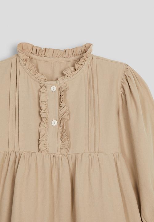 Pop Candy - Pintucked smock dress - khaki
