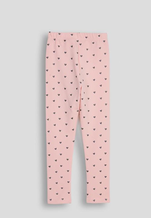 Pop Candy - Leggings - pastel pink/micro heart aop