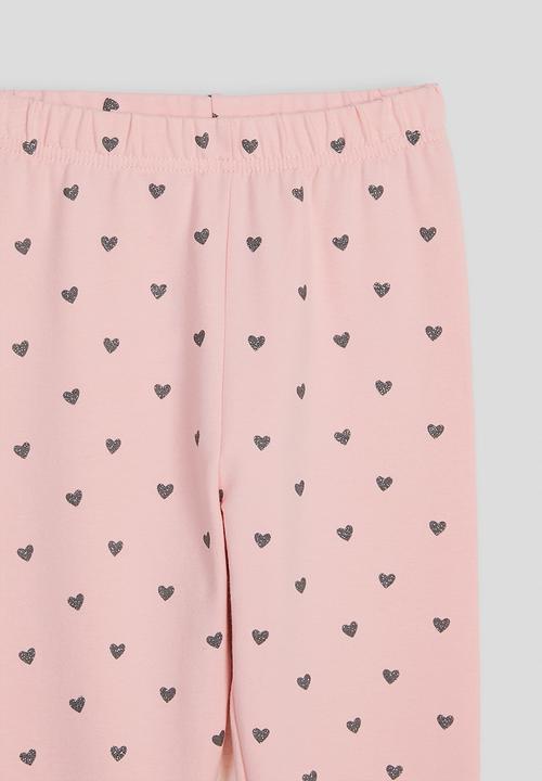 Pop Candy - Leggings - pastel pink/micro heart aop