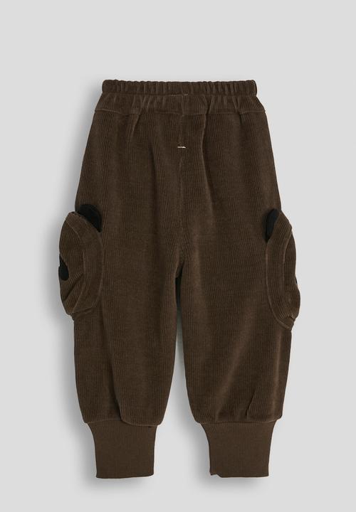 Pop Candy - Panda pocket joggers - dark brown