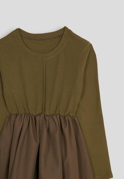 Pop Candy - Long sleeve midi dress - brown