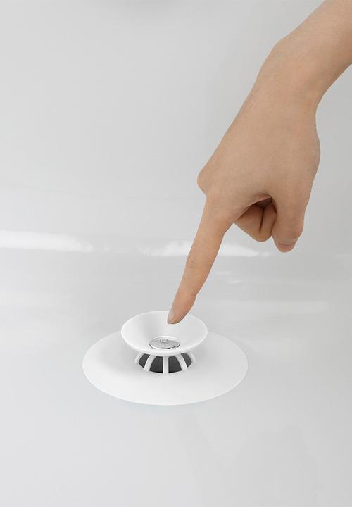 Umbra - Flex Drain Stop Hair Catcher - White