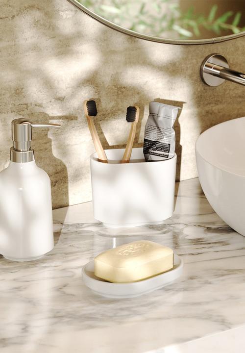 Umbra - Step Toothbrush Holder - White