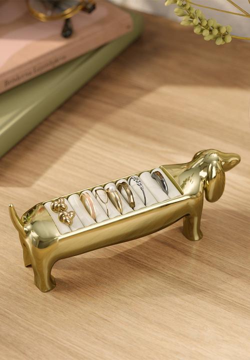 Umbra - Dachsie Ring Holder - Brass