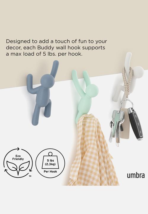 Umbra - Buddy Hooks Set Of 3 Lite - Multi 