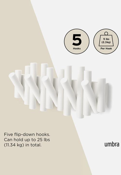 Umbra - Picket Rail Hook - White