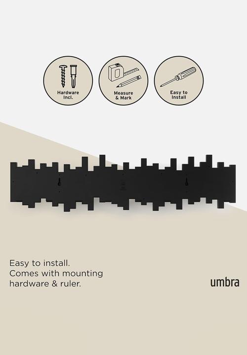 Umbra - Sticks 8 Hook - Black