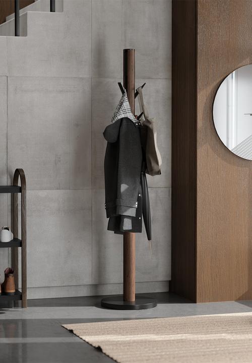 Umbra - Flapper Coat Rack - Black & Walnut