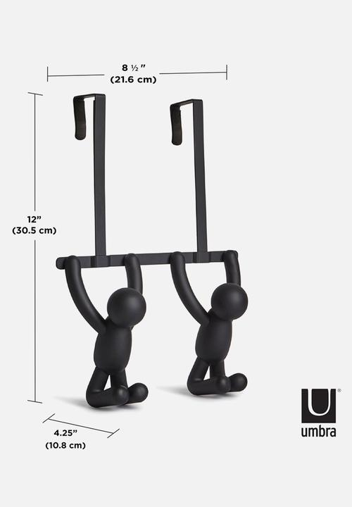 Umbra - Buddy Double Over The Door Hook - Black