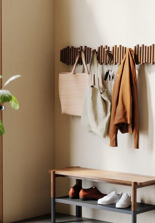 Umbra - Picket Rail Hook Age - Walnut