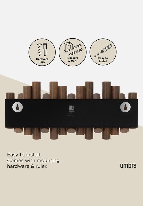 Umbra - Picket Rail Hook Age - Walnut