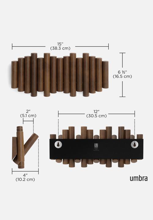 Umbra - Picket Rail Hook Age - Walnut