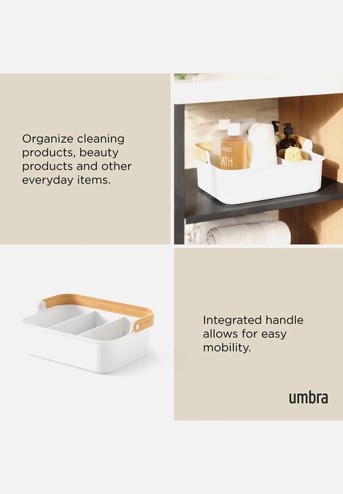 Umbra - Bellwood Bin - White & Natural