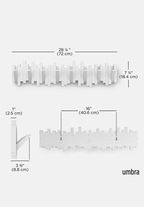 Umbra - Sticks 8 Hook - White