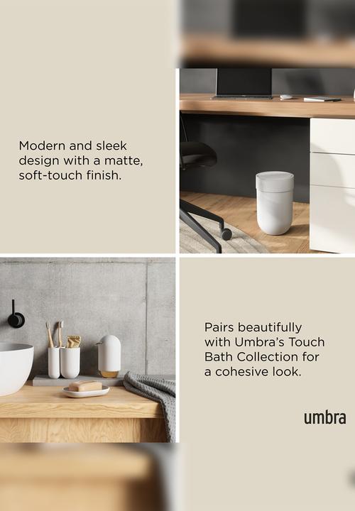 Umbra - Touch Can With Lid - White
