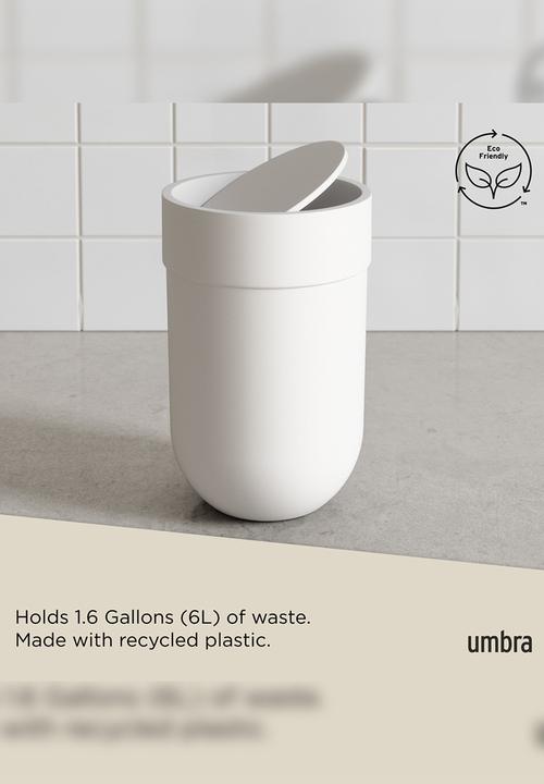 Umbra - Touch Can With Lid - White