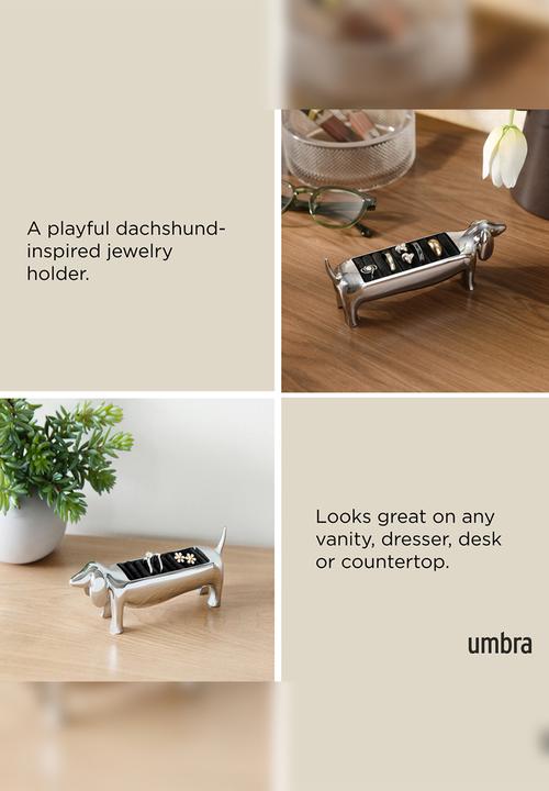 Umbra - Dachsie Ring Holder - Silver